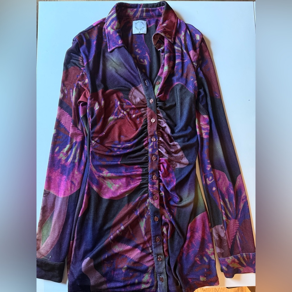 With Jean shirt dress